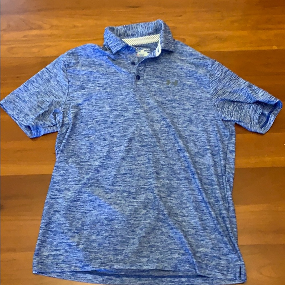 Blue Heat Gear Under Armour Polo
